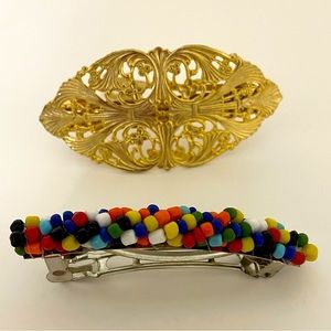 ⬇️ FINAL PRICE VINTAGE 90s Womens Hair Barrettes Clips